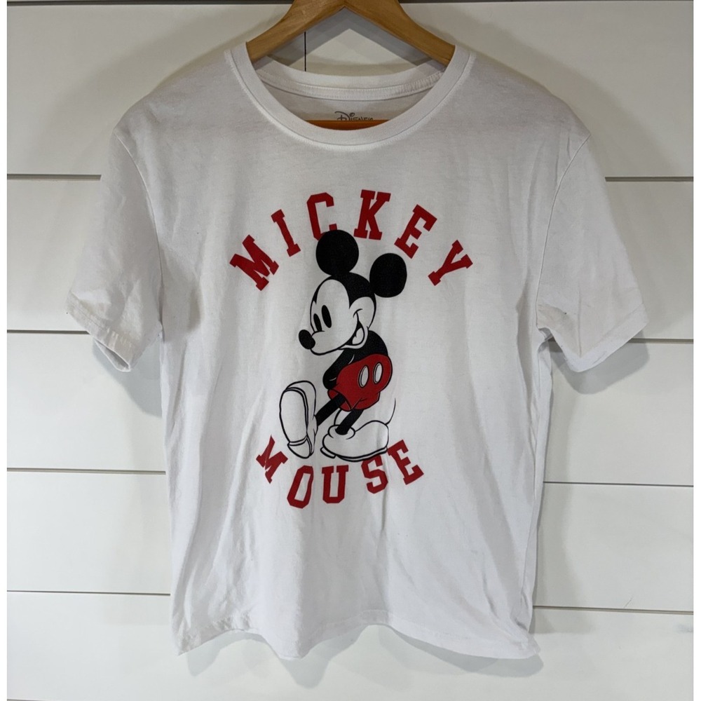 Disney Mickey Mouse Adult White T-Shirt Size XL Disney Franchise Adult Apparel